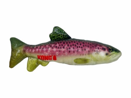 KONG(R) Wild Shieldz Trout Dog Chew Toy Medium Online Sale