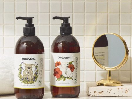 ORGABON Organic Family Clean Shower 2-piece Set (Shampoo380ml + Body Wash380ml) Online Sale