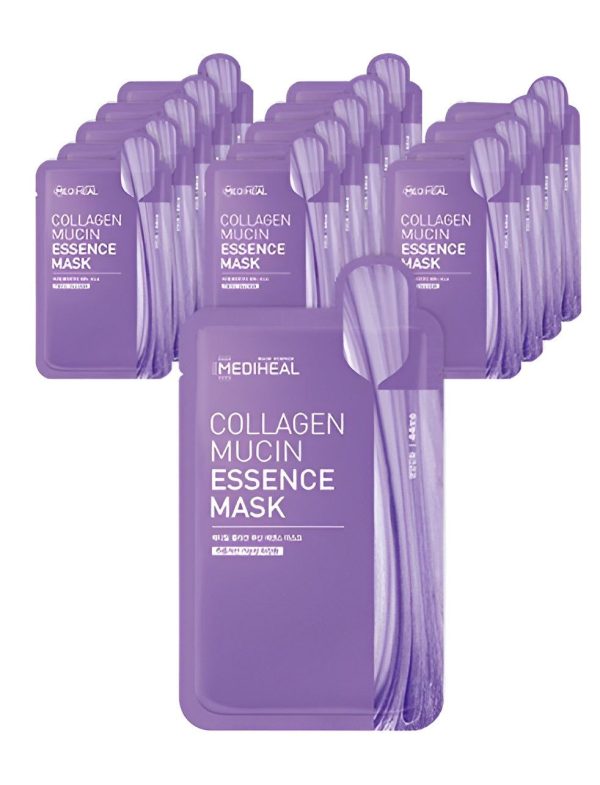 MEDIHEAL Collagen Mucin Essence Mask Pack 20ml*15pack Online now