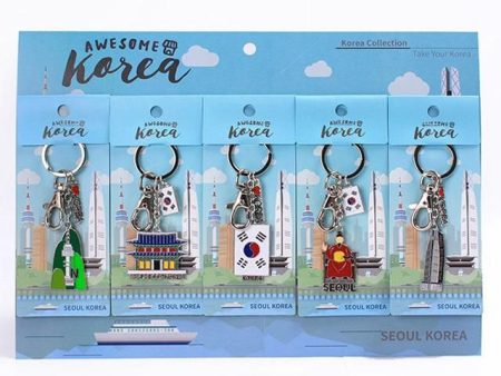 Korea Travel Key Holder Metal Key Ring (Korea Souvenir) Cheap