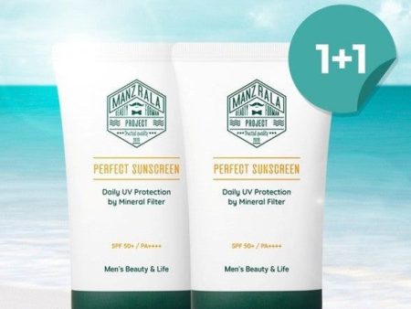 MANZRALA Perfect Sunscreen Daily UV Protection Mineral Filter SPF+PA++++ 50ml+50ml Sale