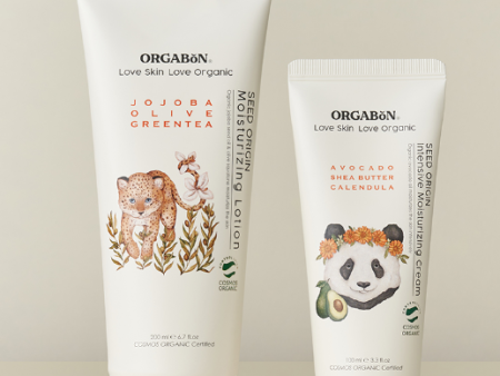 ORGABON Moisturizing Lotion 200ml & Cream 100ml Set Hot on Sale