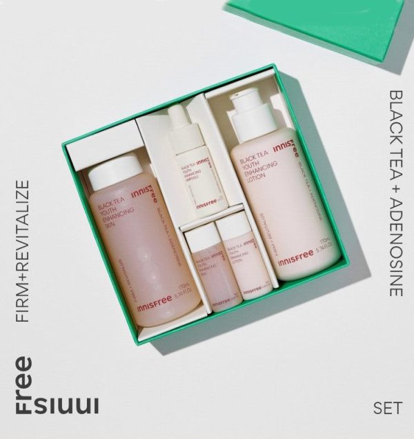 innisfree Black Tea Youth Enhancing Skin Care Set Online Hot Sale