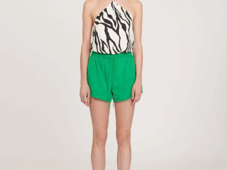 Zebra Halter Top Cheap