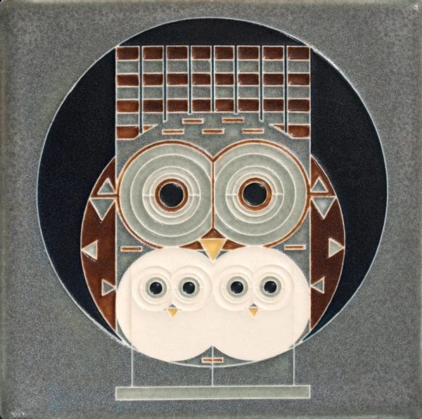 Ceramic  Family Owlbum  Tile by Motawi Tileworks Online Sale