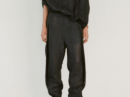 Raffia Mesh Cocoon Pants Sale