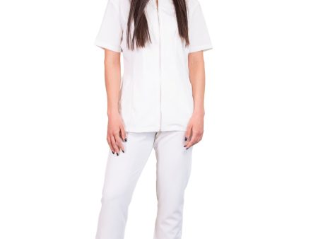 simply-scrubs Women s Biker Set - White Online Sale