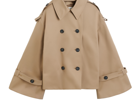 Alisandra Cropped Trench Jacket Fashion