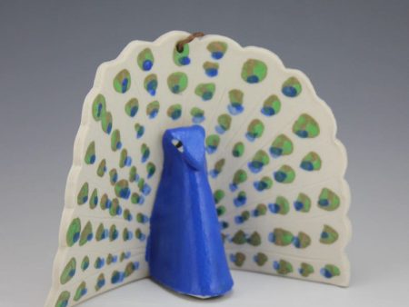 Porcelain Peacock Ornament by Beth DiCara Discount