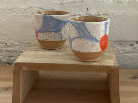 Daisy Sake Cup by Rise and Shine Ceramics Online Hot Sale