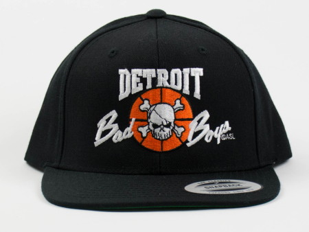 Detroit Bad Boys Flat Bill Snapback Cap Cheap