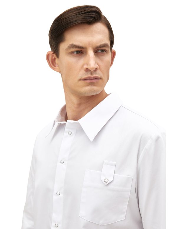 Treat in Style Men s Buttoned Shirt - White Discount