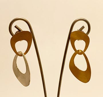 Interlocking Petal Earrings with 22k Gold by Heather Guidero Cheap