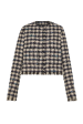 Boxy Houndstooth Tweed Jacket Sale