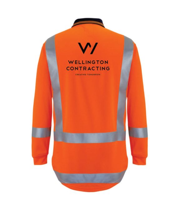 Wellington Contracting Long Sleeve Polo Online Hot Sale