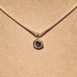 Sterling Silver and Ruby Disco Pendant Necklace by Dahlia Kanner Discount