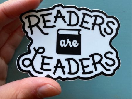 Readers are Leaders  Vinyl Sticker by Attic Journals For Sale