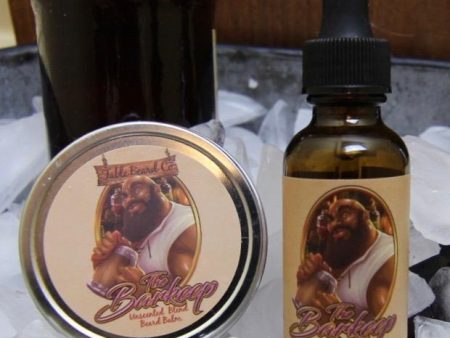 The Barkeep - A Unscented Blend Beard Oil & Beard Balm Kit Supply