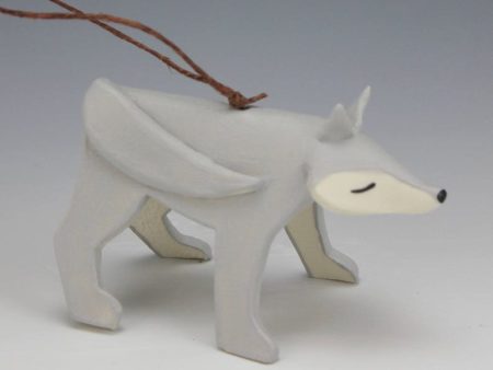 Porcelain Wolf Ornament by Beth DiCara Online