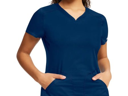 Cherokee Women s 2-Pocket V-Neck Top - Navy Online