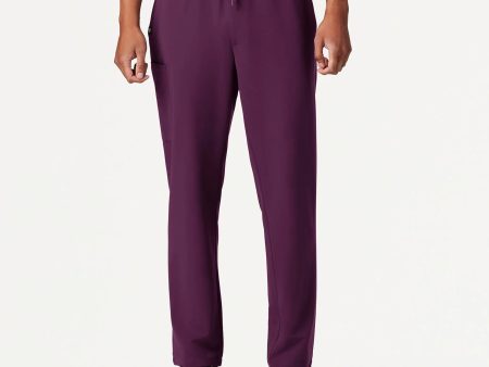 Jaanuu Men s Rhodes Everyday Straight-Leg Scrub Pant - Dark Amethyst Discount