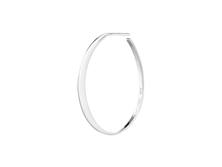 Medium Glow Silver Hoop Discount