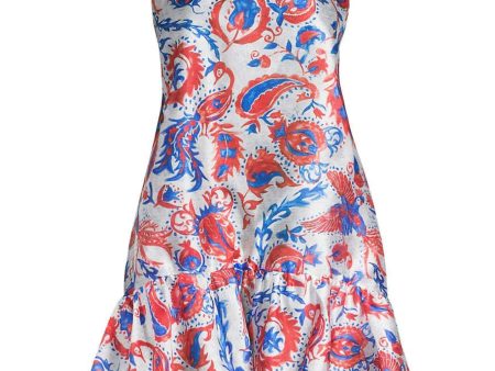 Paisley Halter Mini Dress For Discount