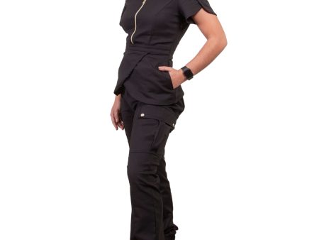 simply-scrubs Women s Dutch Tulip Set - Black For Discount