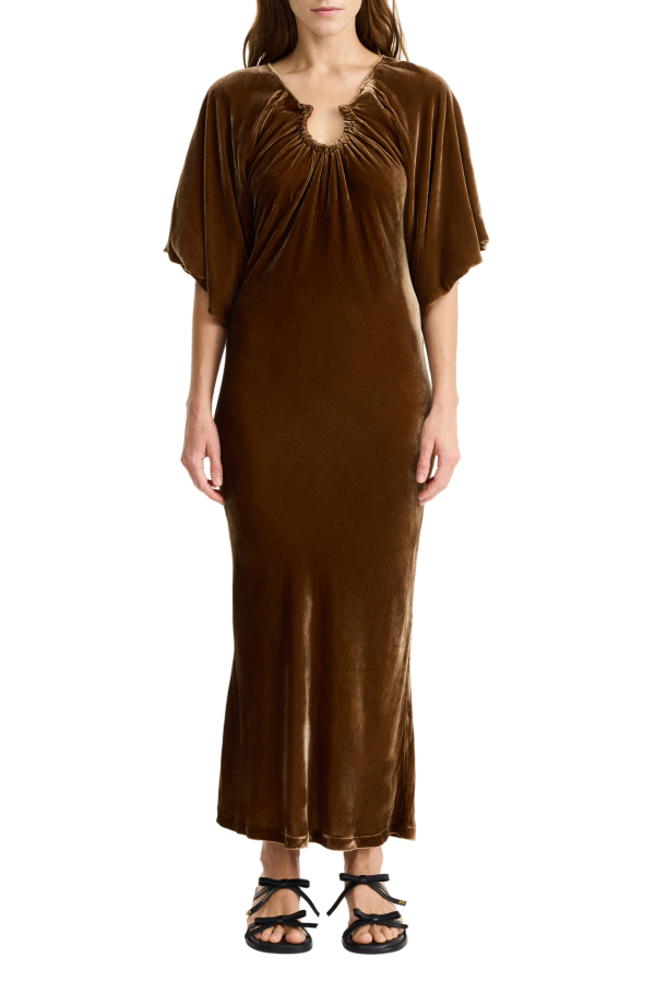 Rosae Velvet Maxi Dress Hot on Sale