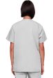 Cherokee Unisex 3-pocket V-Neck Top - White Online Hot Sale