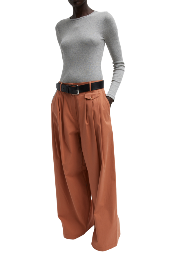 Triple Pleat Yam Pants For Cheap