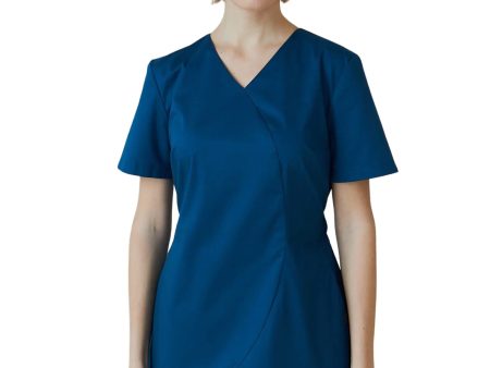 Treat in Style Women s Scalloped Hem Scrub Top - Azure Online