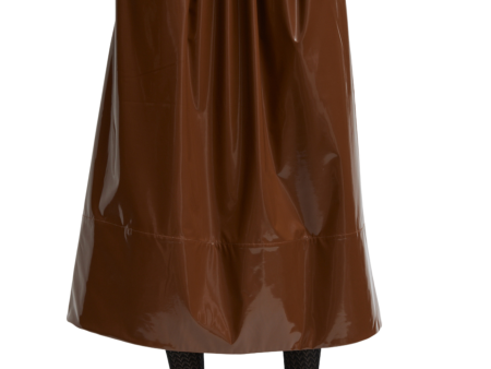 Patent Full Midi Skirt Online