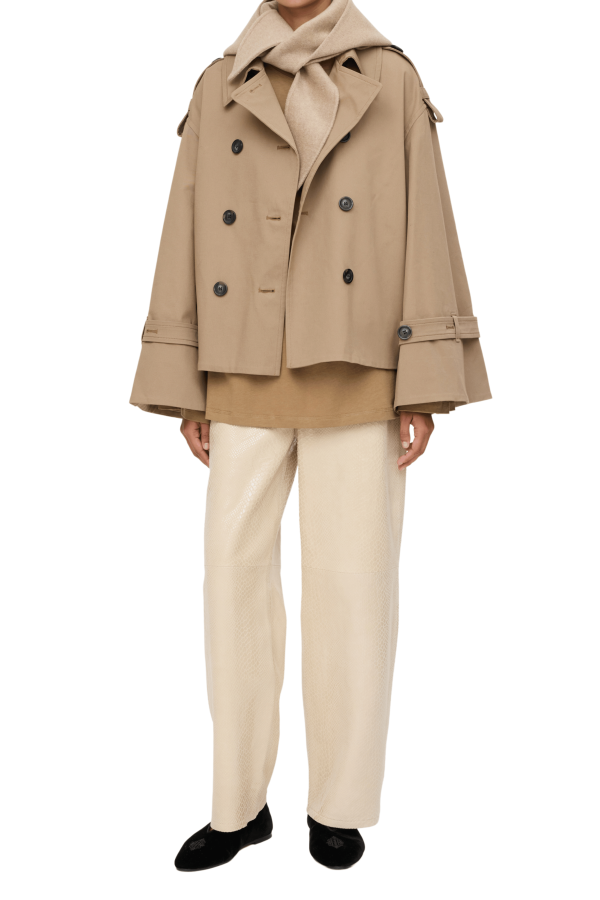 Alisandra Cropped Trench Jacket Fashion