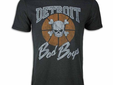 Wholesale * Detroit Bad Boys Distressed Logo T-Shirt Online Sale