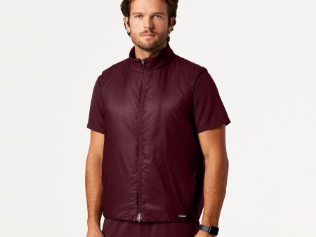 Jaanuu Men s Phantom Insulated Vest - Burgundy Fashion