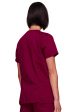 Cherokee Women s Revolution 3-Pocket V-Neck Top - Wine Online Sale