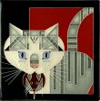 Ceramic  Barn Kitty  Tile by Motawi Tileworks Discount