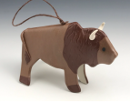 Porcelain Bison Ornament by Beth DiCara For Cheap