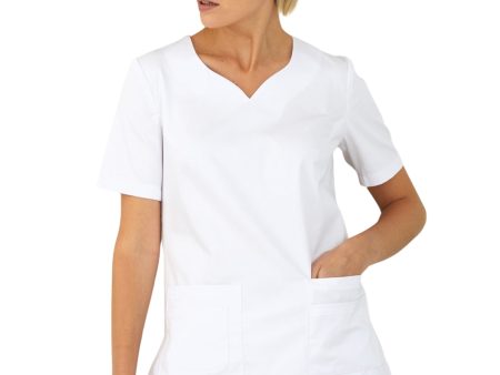 Treat in Style Women s Medical Surgical Blouse - White Online Sale