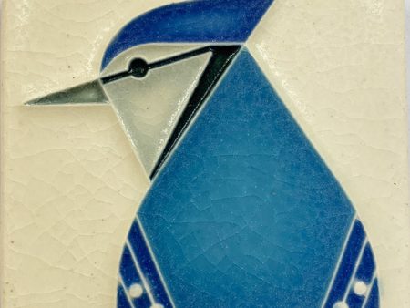 Ceramic Blue Jay Tile by Motawi Tileworks on Sale