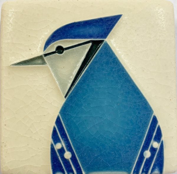 Ceramic Blue Jay Tile by Motawi Tileworks on Sale