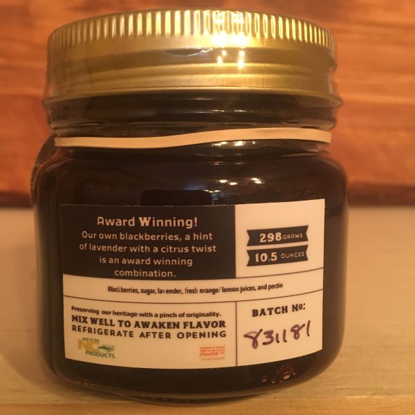 Blackberry Citrus Lavender Jam For Sale