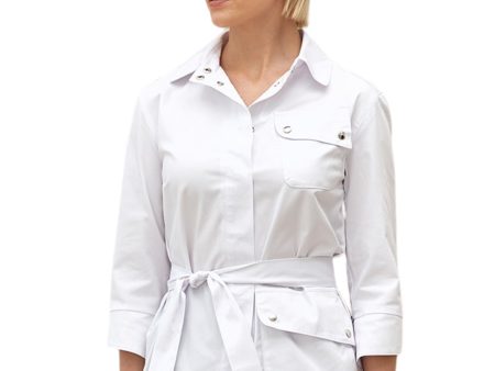 Treat in Style Women s Medical Jacket - White Fashion