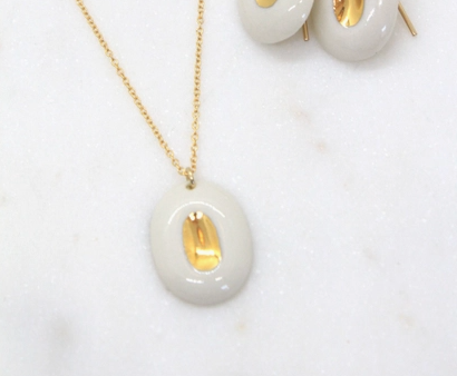 Guardian Shield Porcelain Necklace by Mier Luo Online now