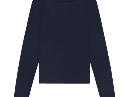 Steffi Navy Long Sleeve Tee Sale