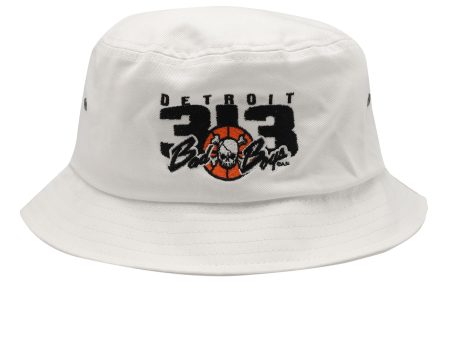 Detroit Bad Boys Bucket Cap - 313 White Supply