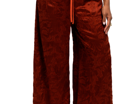 Maroon Palazzo Tie Pant Fashion