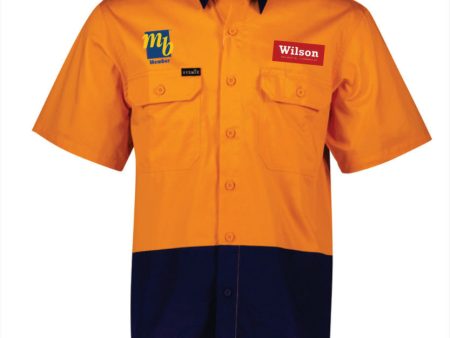 Syzmik Men s Hi-Vis SS Shirt - Wilson Commercial Online