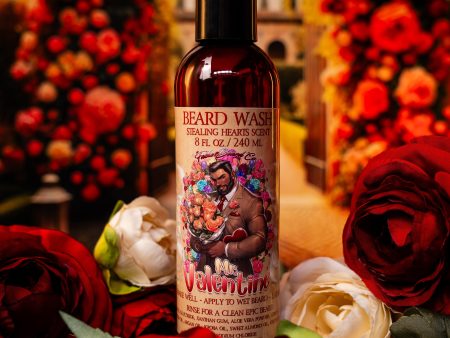 Mr. Valentine - Beard Wash - Ripe Strawberries, Velvety Chocolate, and Creamy Nougat Online now